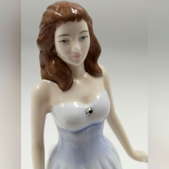 Royal Doulton England Bone China Gemstone Collection April Diamond Figurine - Picture 12 of 16